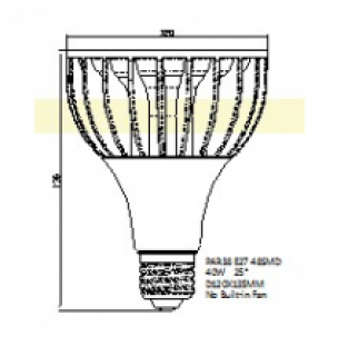 40W LED Spot